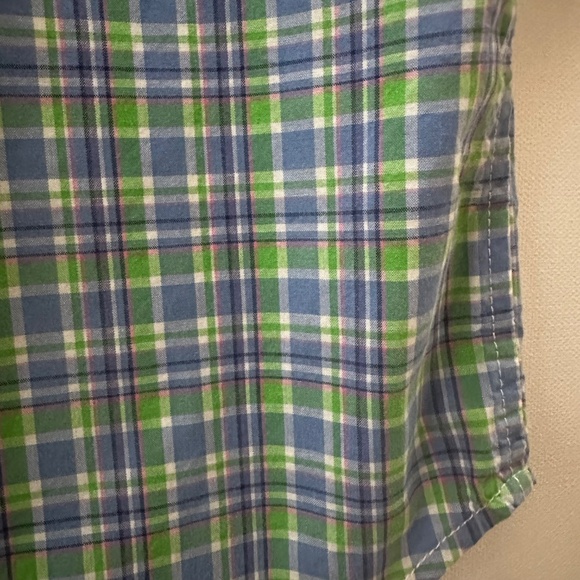 Ralph Lauren 2T Toddler Boy Blue Green Short Sleeve Shirt Spring Summer - Picture 6 of 6